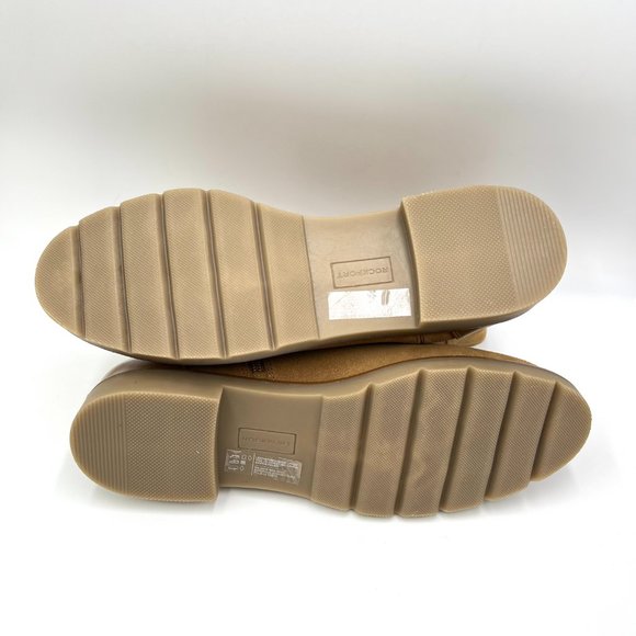 Rockport Womens Kacey Camel Brown Suede Leather Ankle Boots Shoes 11 - Picture 9 of 15